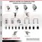 Service Caster 3 Inch 316SS Thermoplastic Rubber Swivel 1-1/2 Inch Expanding Stem Caster Set SCC-SS316EX20S314-TPRB-112-4 - alternate 2